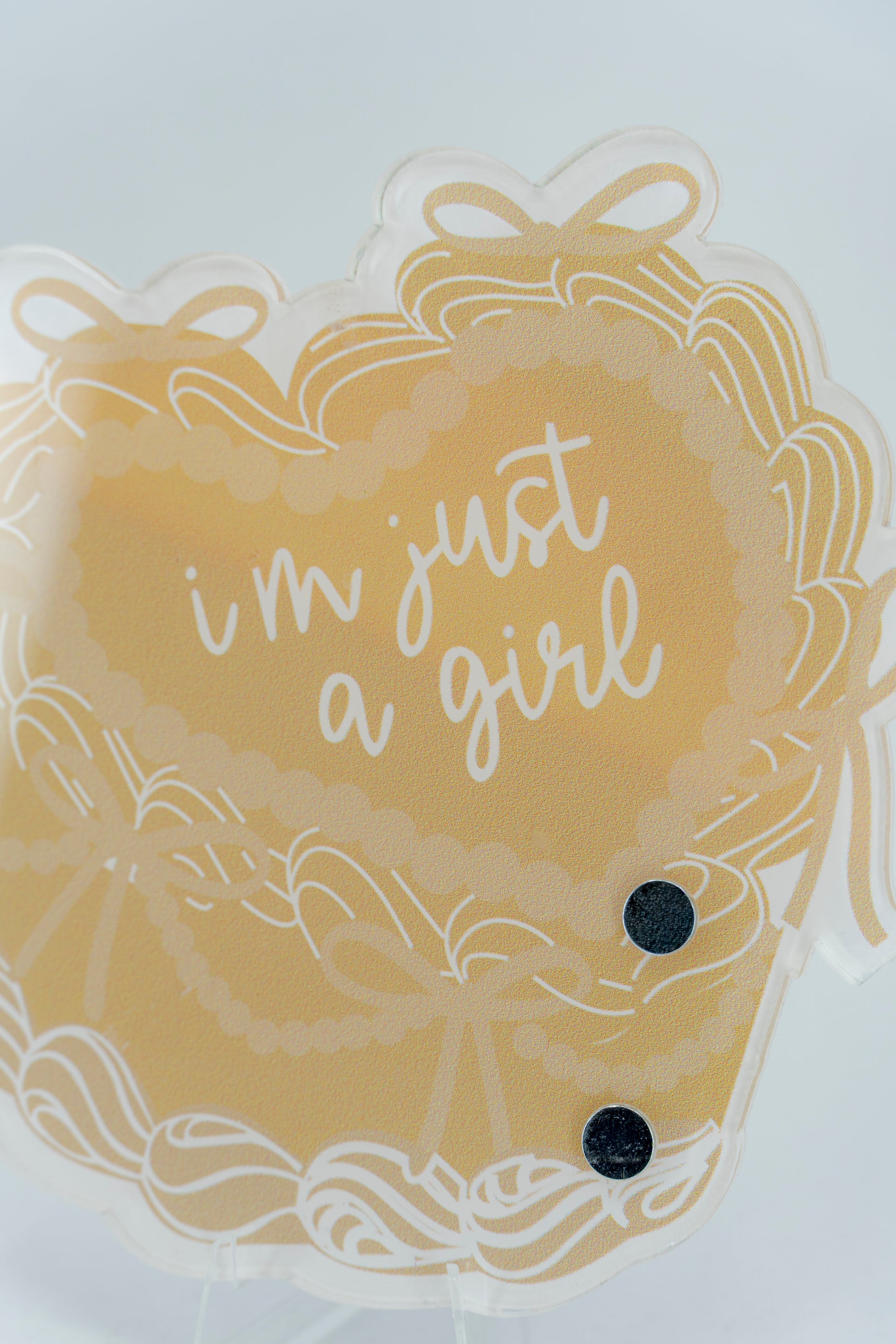 I'm Just a Girl Lash Tile